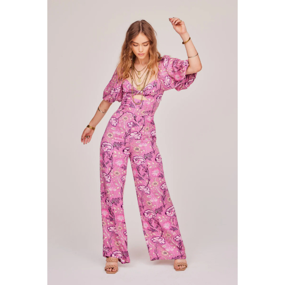 Jen's Pirate Booty Pink Floral Jumpsuit